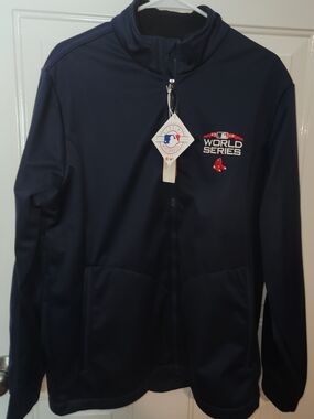 Antigua MLB Boston Red Sox Men's Full Zip Jacket 2018 World Series Size L NWT